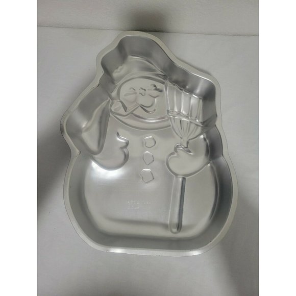 VTG Wilton Vintage Snowman 1980 Cake Pan 502-1646 Baking Mold Holiday Christmas